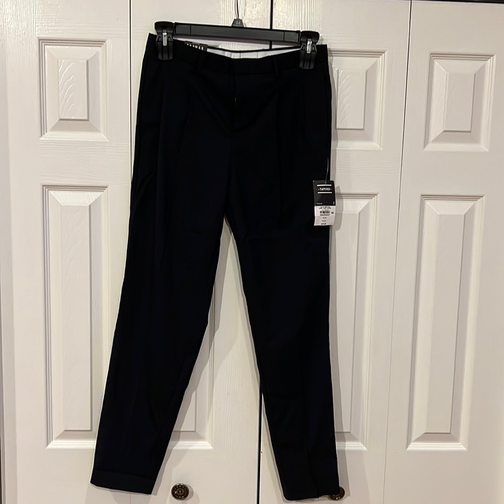 Topman tapered/pleated cropped pants long